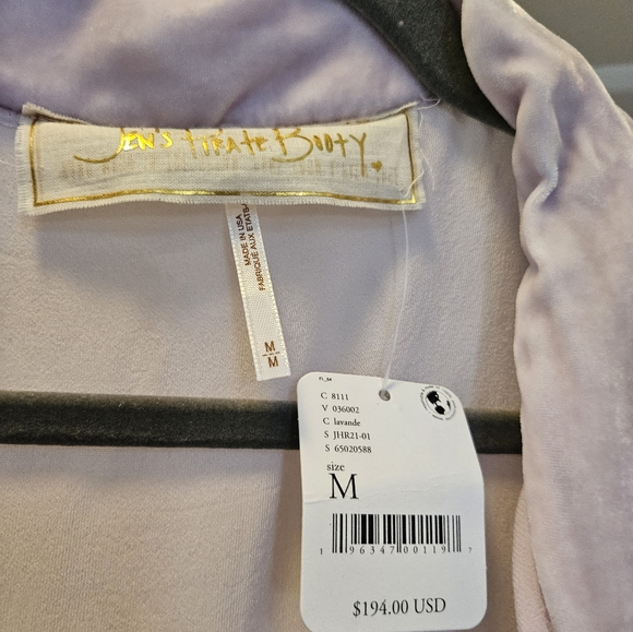 Free People x Jane's Pirate Booty Velvet Verona Tunic in Lavande, NWT, Medium - Picture 8 of 8